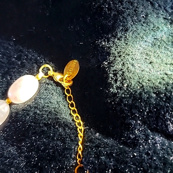 Stauer Genuine Rose Quarts Pastel Pink Beaded Necklace and Bracelet. - Picture 2 of 5